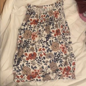 Loft floral tank top size: Large